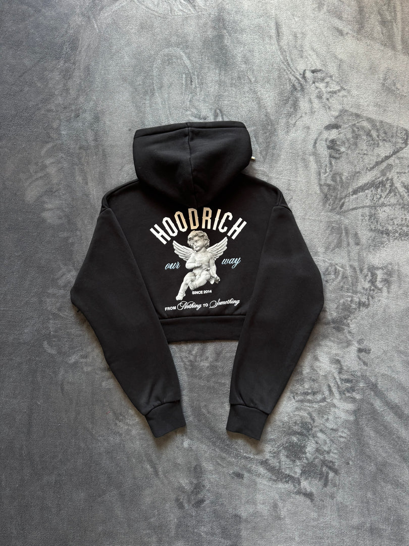 (ДАМСКО) (XS) Hoodrich Glow Cropped Hoodie