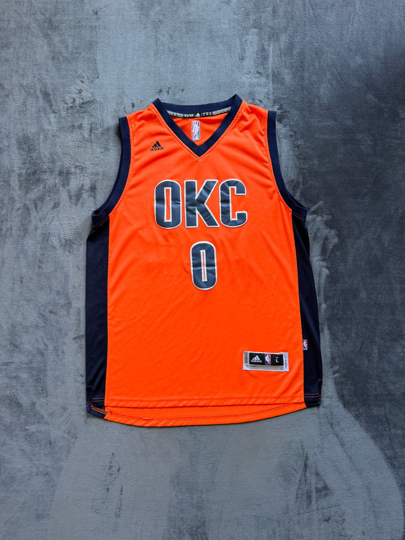 (L) Adidas x NBA OKC Thunder Westbrook мъжки баскетболен потник