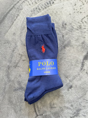 (41-46) Ralph Lauren 3 Pair Assorted мъжки дълги чорапи