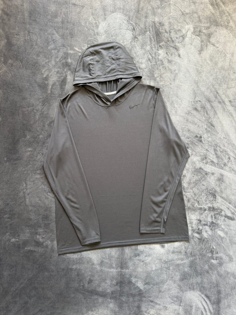 (L) Nike Dri Fit Hooded Longsleeve Shirt