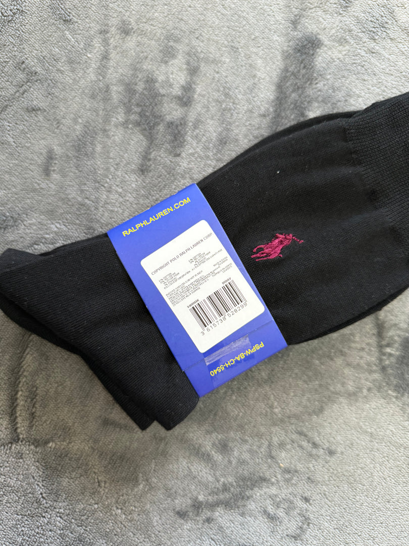 (41-46) Ralph Lauren 3 Pair Assorted Crew Socks