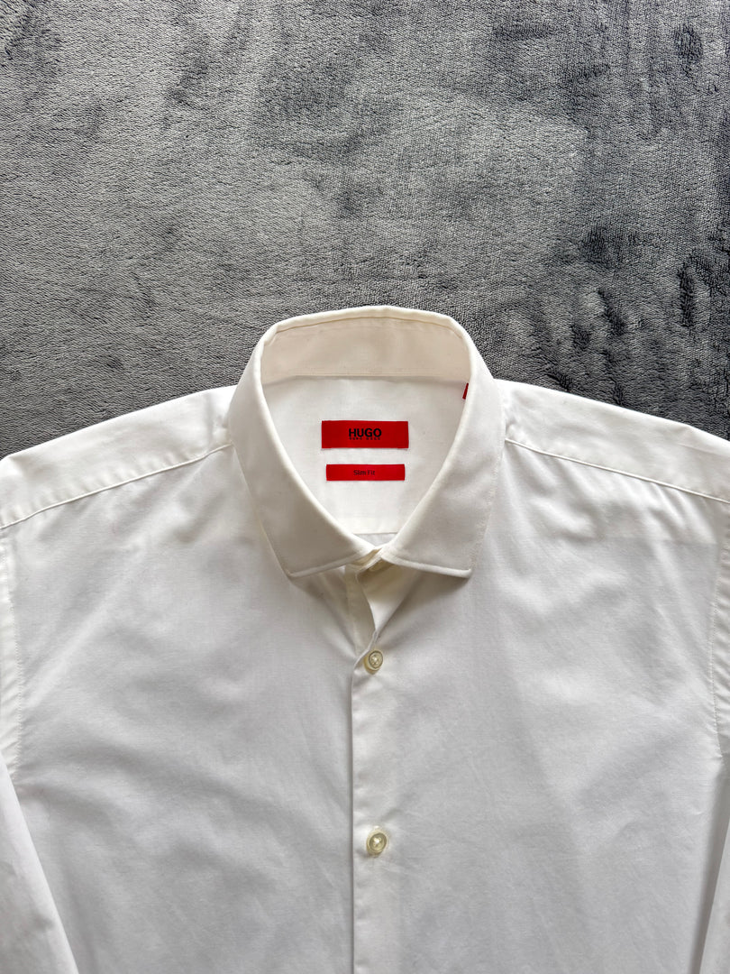 (S) Hugo Boss Slim Fit Shirt (Ръкавите са с френски маншети)