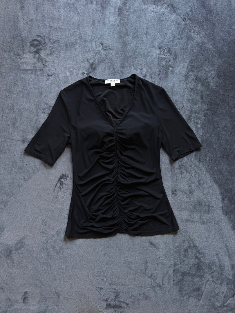 (ДАМСКО) (M) Burberry Black Ruched Pencil Top