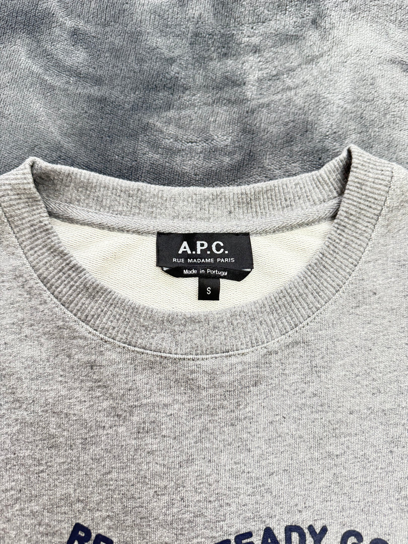 (S) A.P.C Ready Steady Go Crewneck