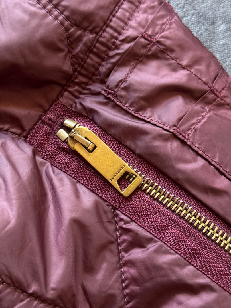 (L) Burberry мъжко тънко бомбър яке (незабележими петна)