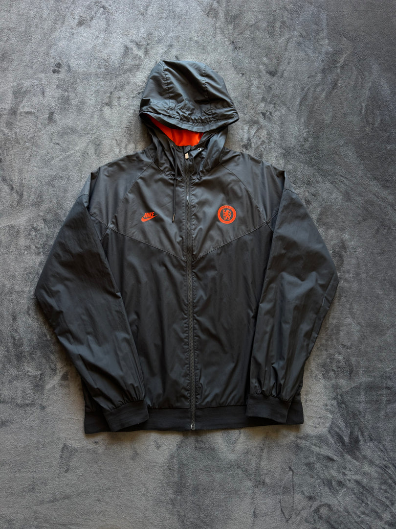(L) Nike x Chelsea мъжка ветровка (едната връзка е забутана в качулката)