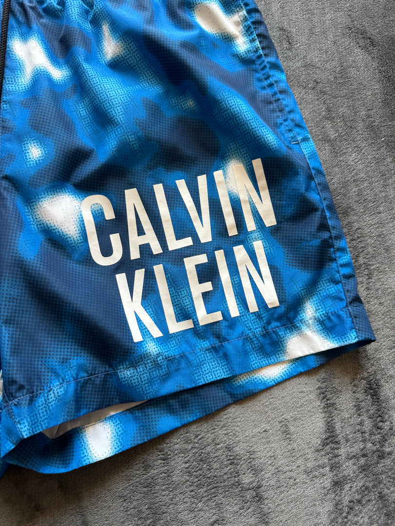 (ЗАБЕЛЕЖКА) (S) Calvin Klein мъжки плувни шорти (ЛАСТИК)