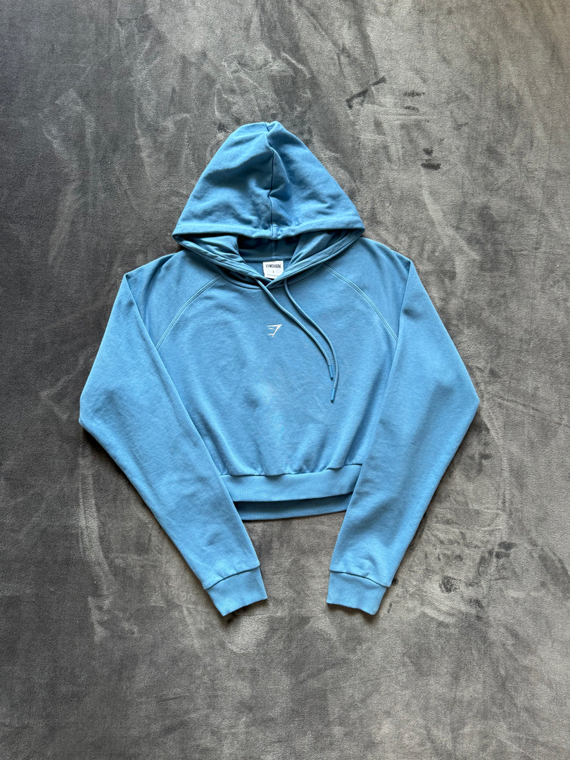 (ДАМСКО) (L) GymShark Cropped Hoodie