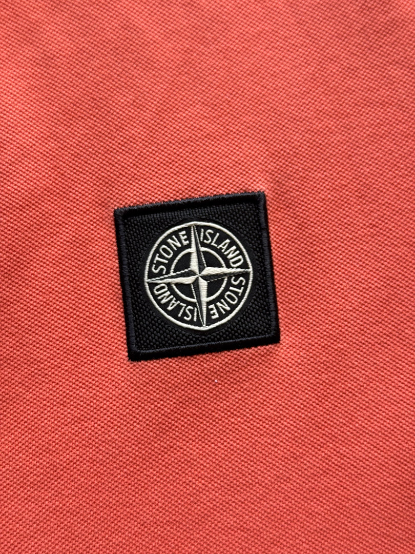 (M) Stone Island Slim Fit мъжка поло тениска
