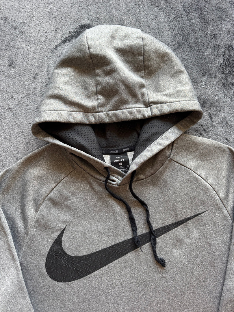 (ЗАБЕЛЕЖКА) (M) Nike Dri Fit мъжки суичър (ДУПКА И ПЕТНО)