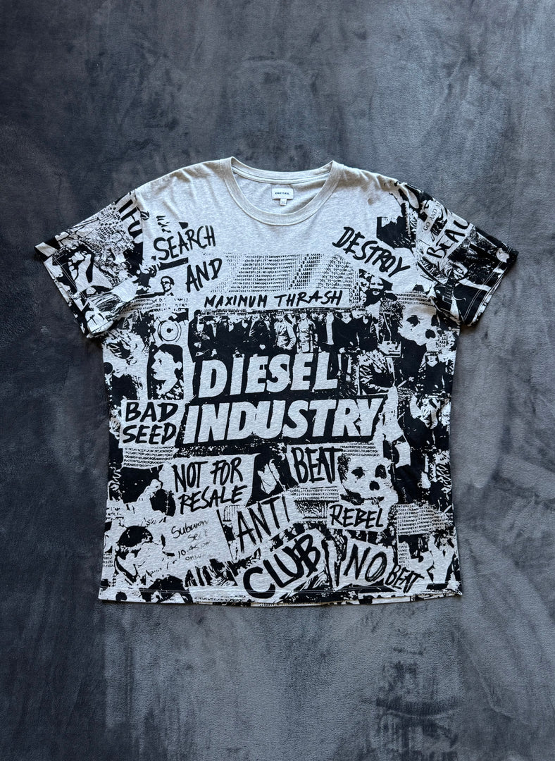 (XXL) Vintage Diesel Industry T-Shirt (по етикет 3XL,но е умалена)