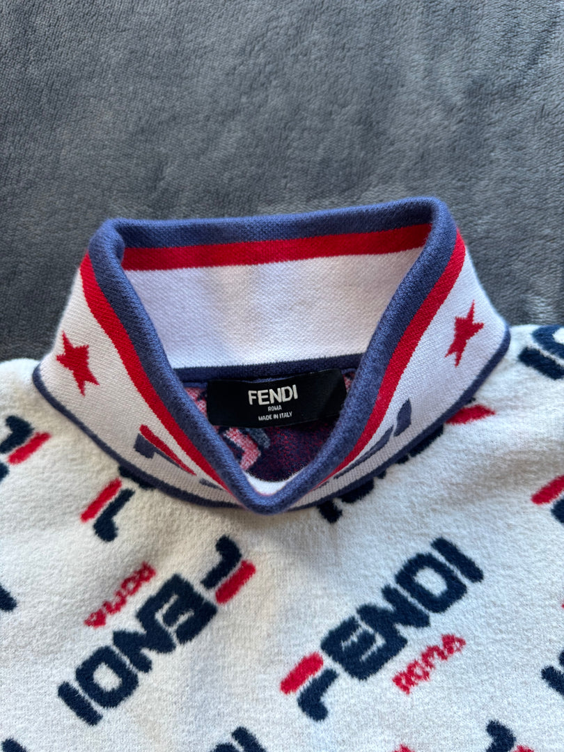 (ДАМСКО) (S) Fendi x FILA ватирана блуза / рокля