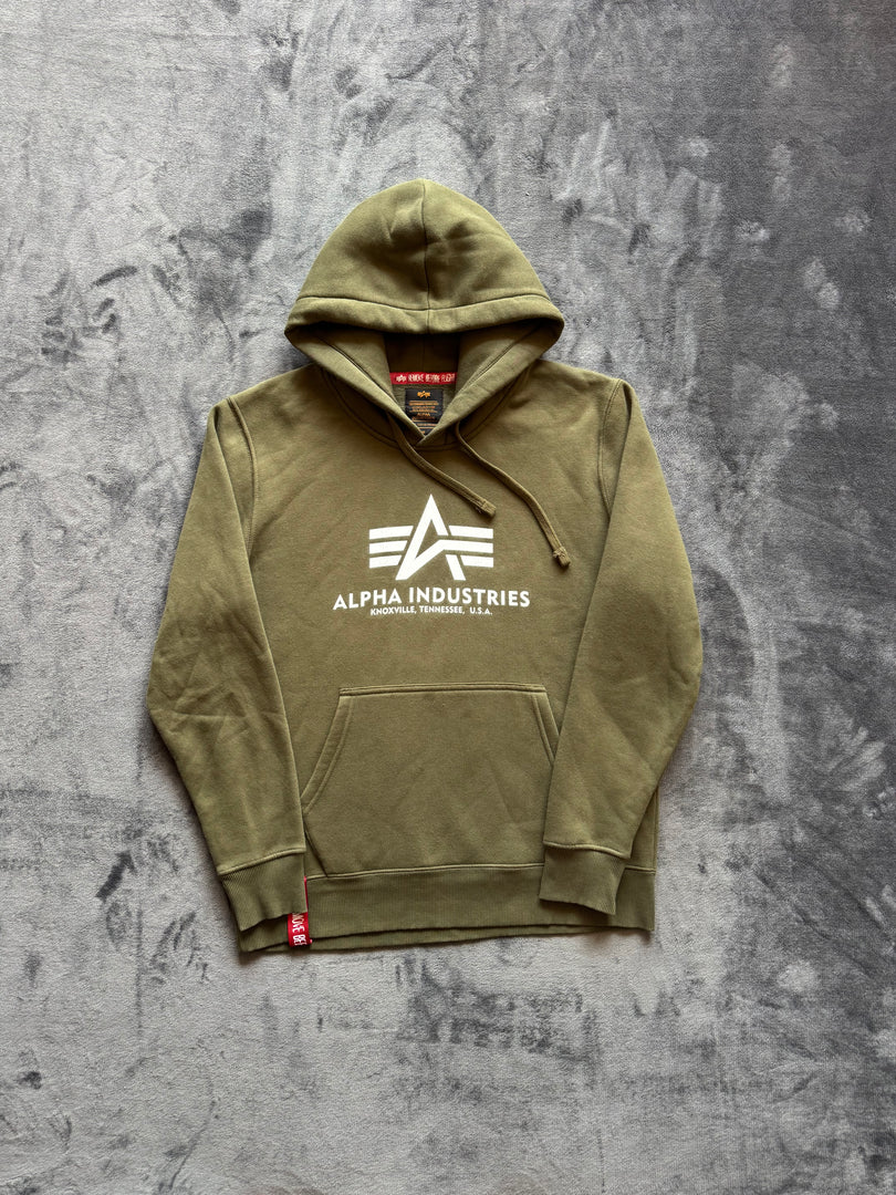 (M) Alpha Industries мъжки суичър (петно / напукано)