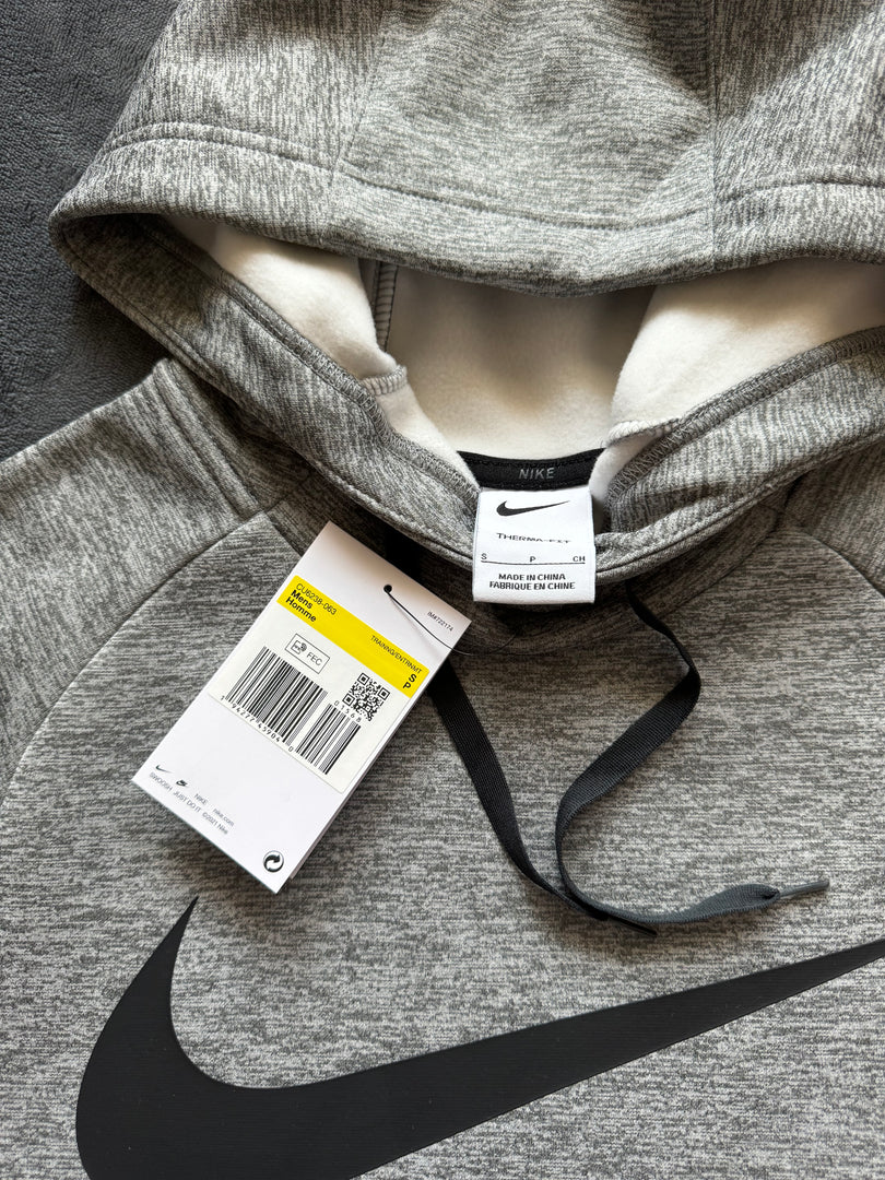 (L) Nike Swoosh Therma Fit Fleece Hoodie