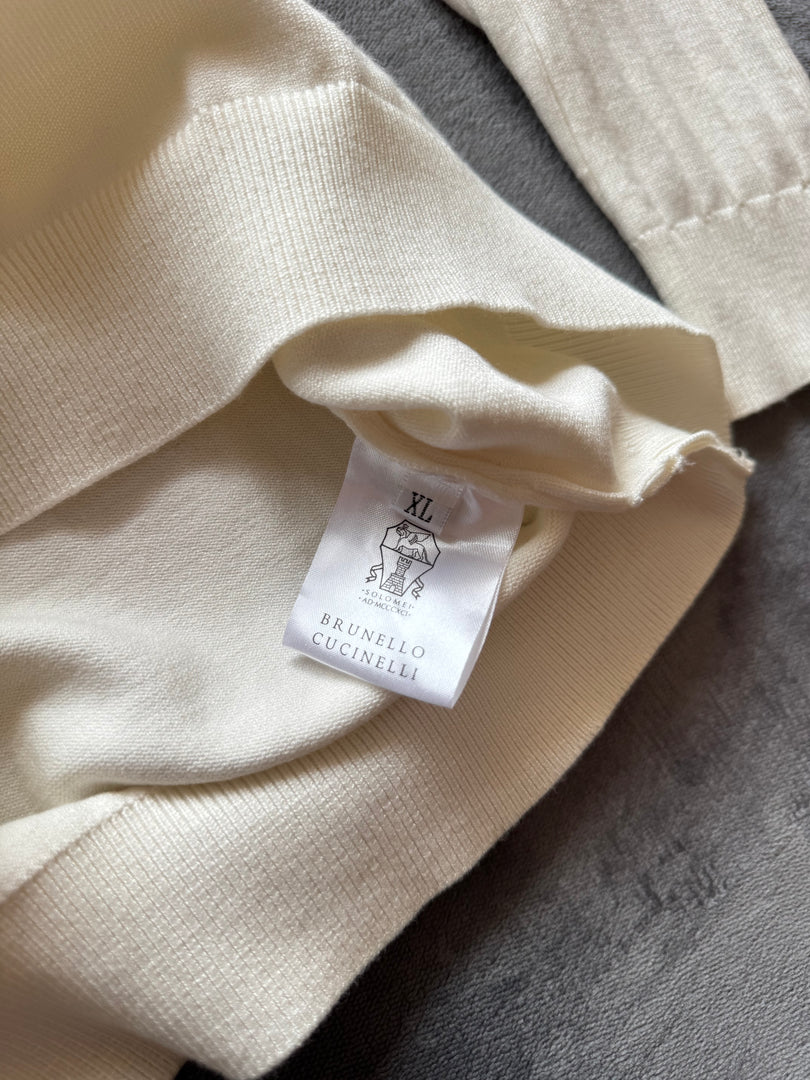 (L) Brunello Cocinelli мъжки автентичен пуловер (по етикет XL,но отговаря на L размер)