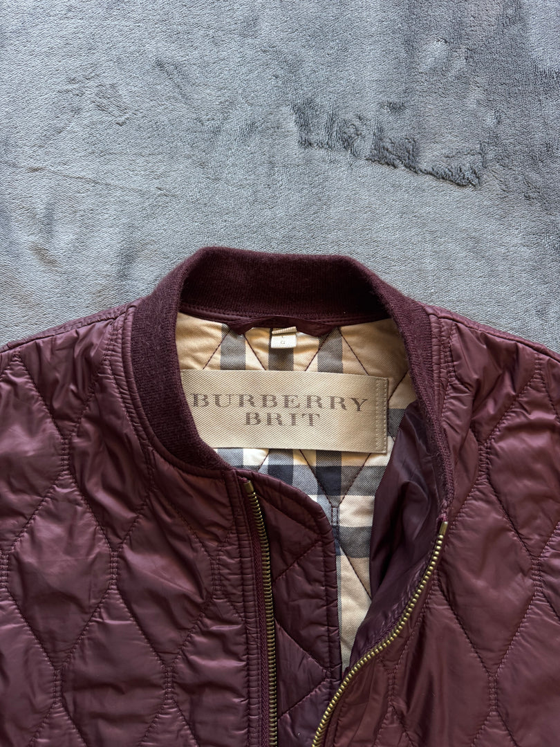 (L) Burberry мъжко тънко бомбър яке (незабележими петна)