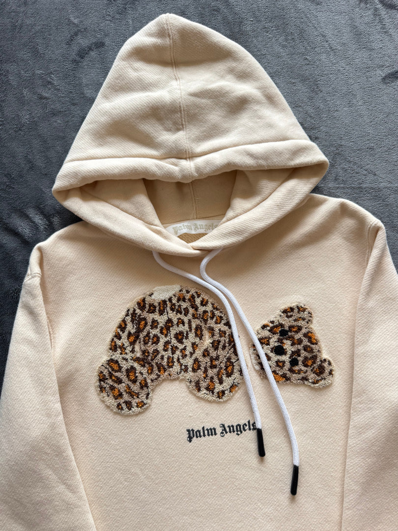 (ДАМСКО) (M) Palm Angels Leopard Bear дамски суичър (забележка изрязани вътрешни етикети)