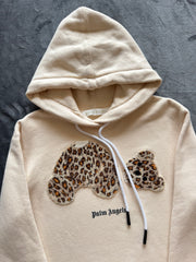 (ДАМСКО) (M) Palm Angels Leopard Bear дамски суичър (забележка изрязани вътрешни етикети)