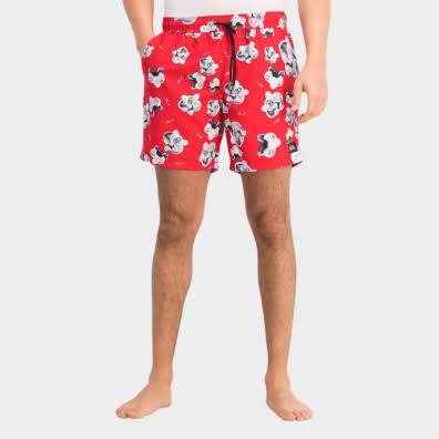 (НОВО) (S/M/L/XL) Karl Lagerfeld Orchid мъжки плувни шорти (KL20MBM12 код на артикула)