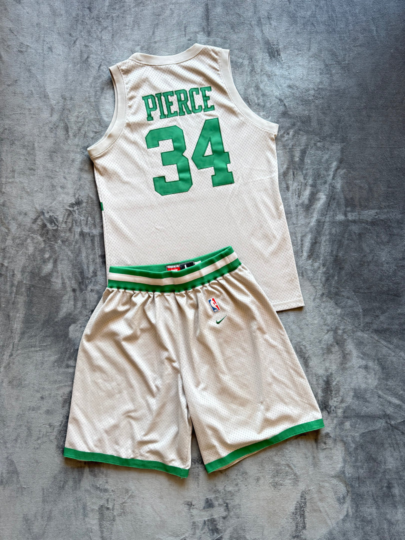 Nike x NBA Paul Pierce 34 Celtics мъжки баскетболен екип (горно М-ка / долно L-ка) (Length +2)