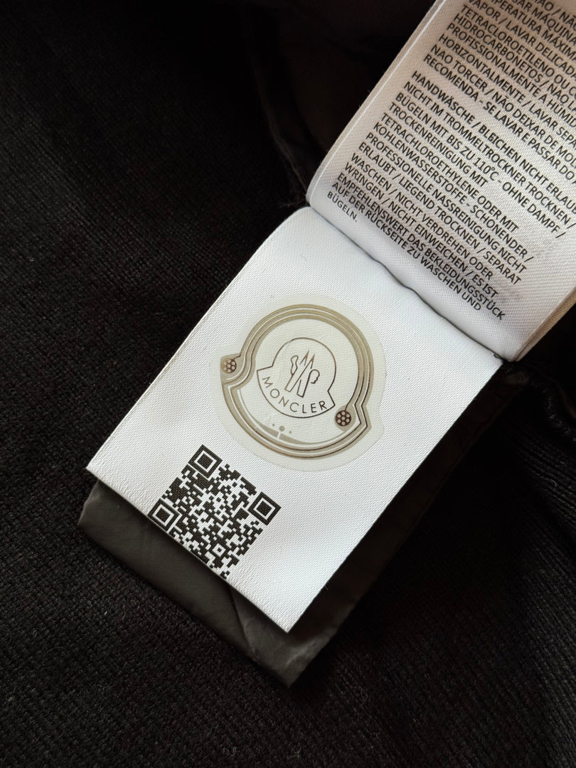 (S) Moncler Cobalt Guibotto мъжко автентично хибридно яке от вълна и пълнеж от гъши пух (размер 3 по етикет) (ново липсва етикет)