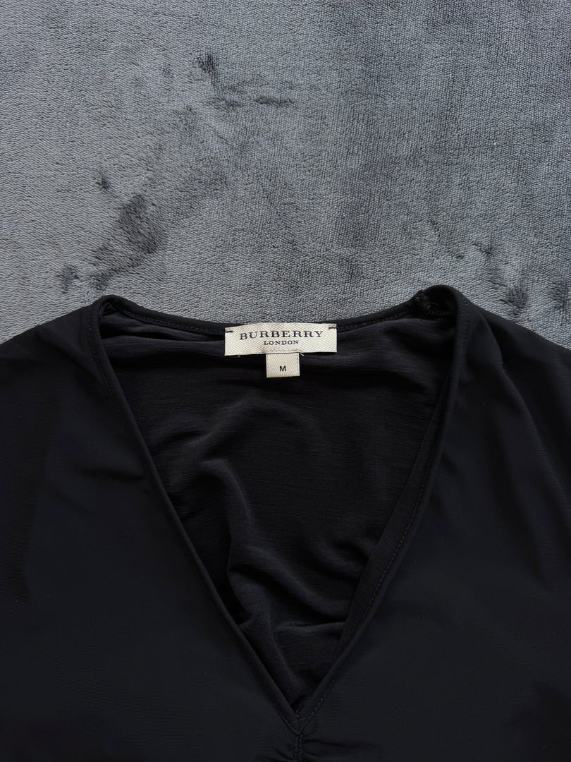 (ДАМСКО) (M) Burberry Black Ruched Pencil Top
