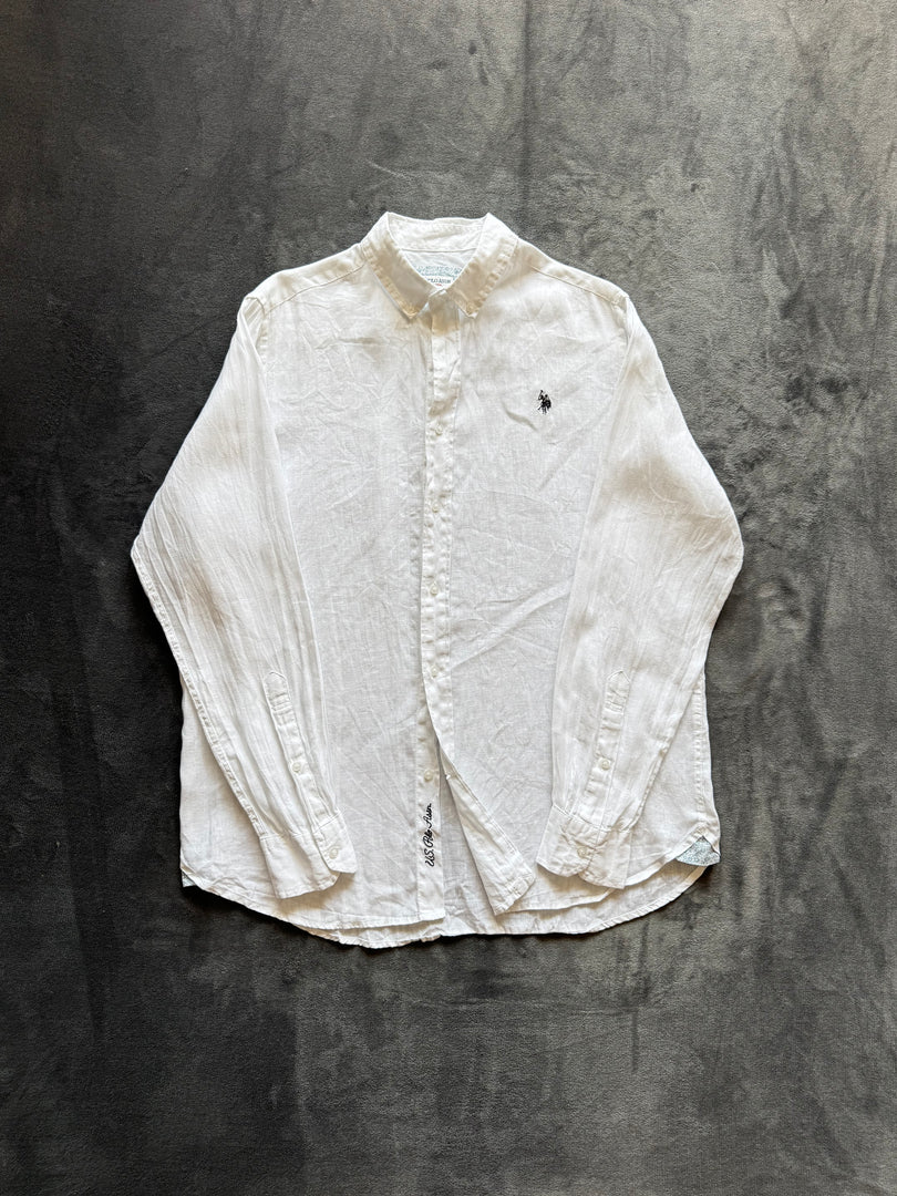 (L) U.S Polo Assn. USPA мъжка ленена риза