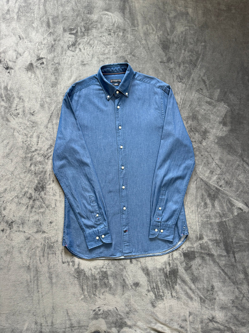 (L) Tommy Hilfiger Washed Denim Shirt