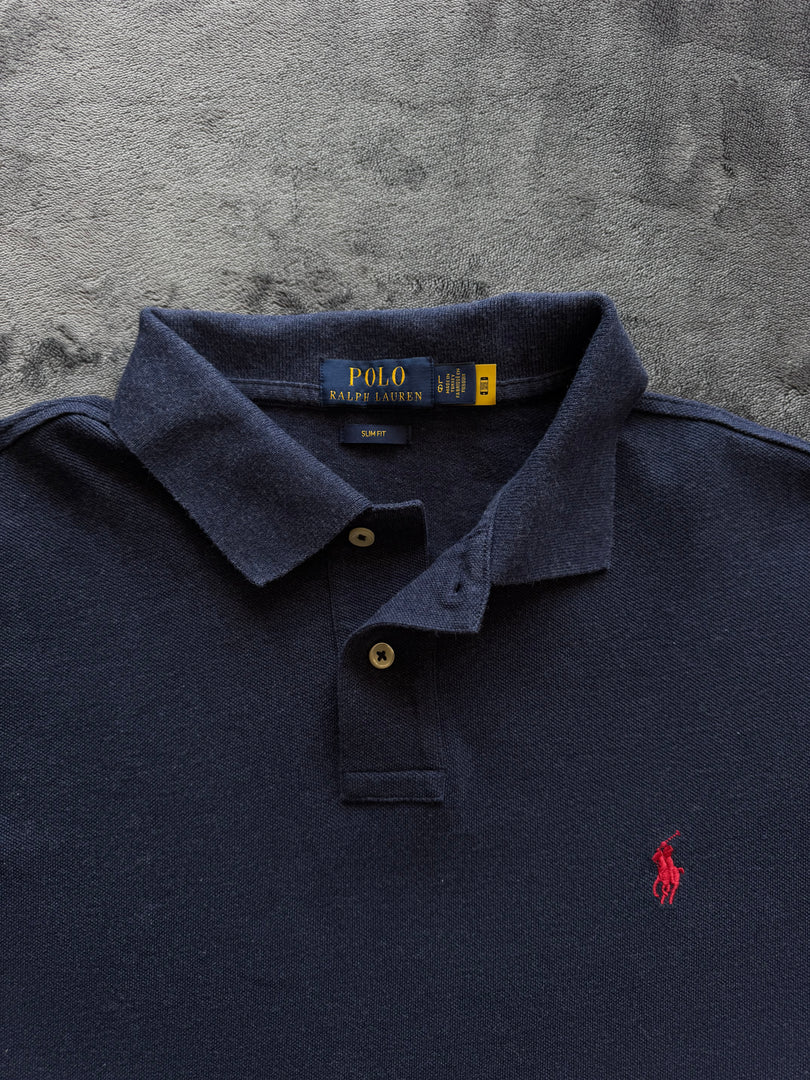 (L) Ralph Lauren Slim Fit мъжка поло тениска