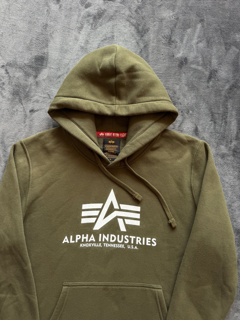 (M) Alpha Industries мъжки суичър (петно / напукано)