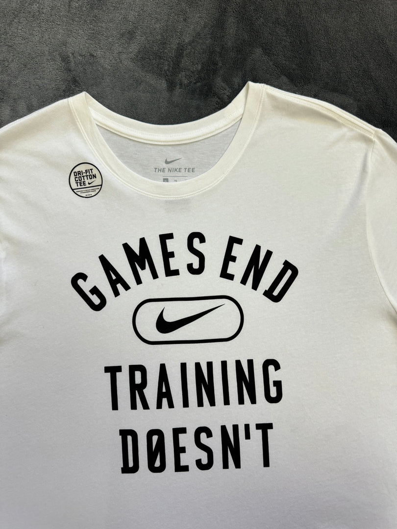 (XL) Nike Games End Training Doesn’t T-Shirt