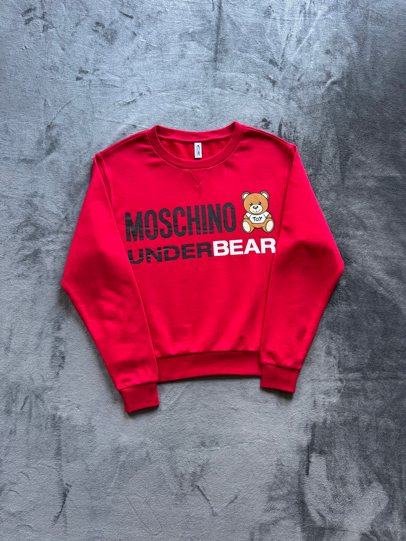 (ДАМСКО) (S) Moschino Under Bear Crewneck Sweatshirt (Ново без етикет)