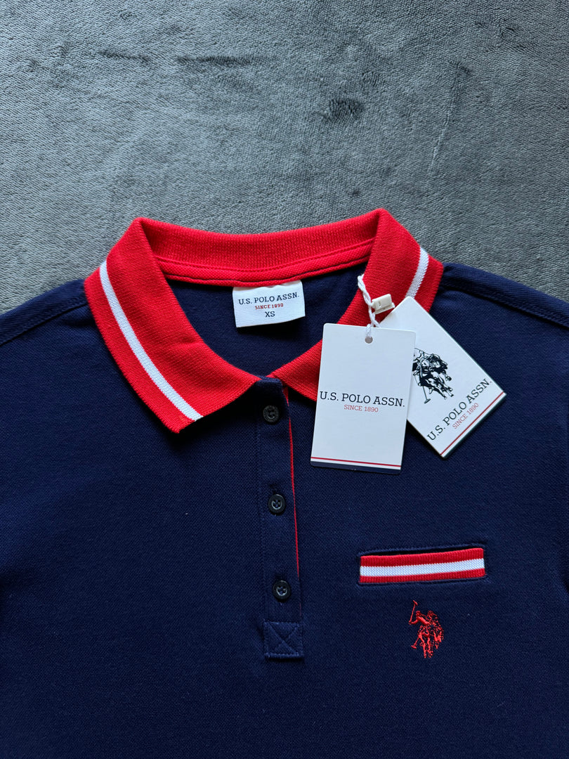 (ДАМСКО) (XS) U.S Polo Assn. USPA дамска поло тениска