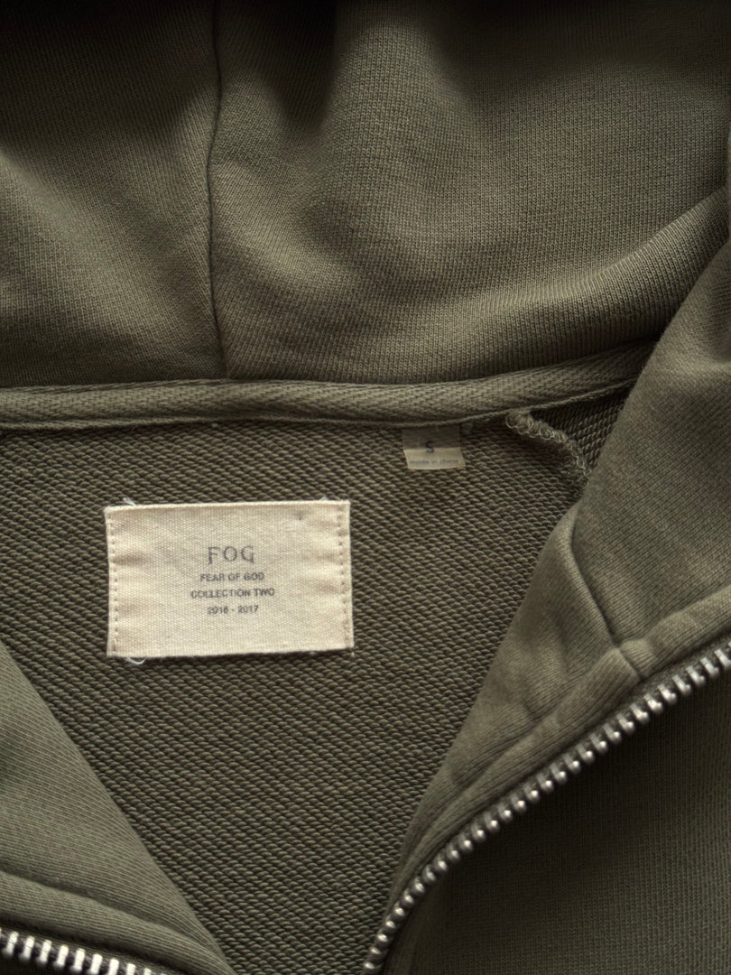 (S) Fear of God (FOG) Oversize Half Zip Hoodie