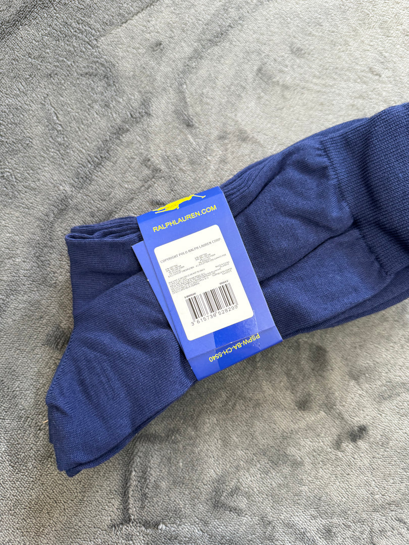 (41-46) Ralph Lauren 3 Pair Assorted Crew Socks