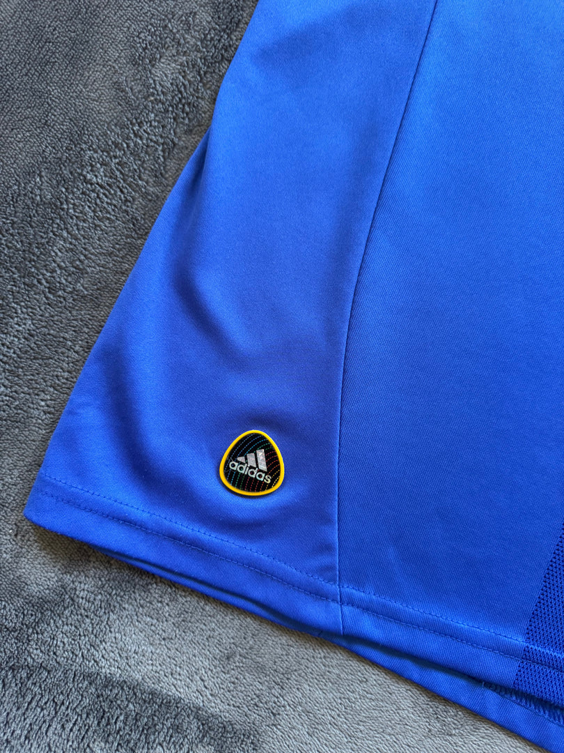 (S) Adidas x Drogba Chelsea T-shirt (По етикет детско 164см, но отговаря на мъжко S)
