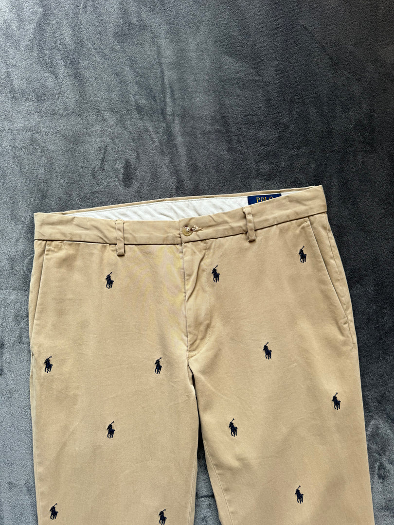 (M) (W32/L32) Ralph Lauren Spam Logo Polo Chino Trousers