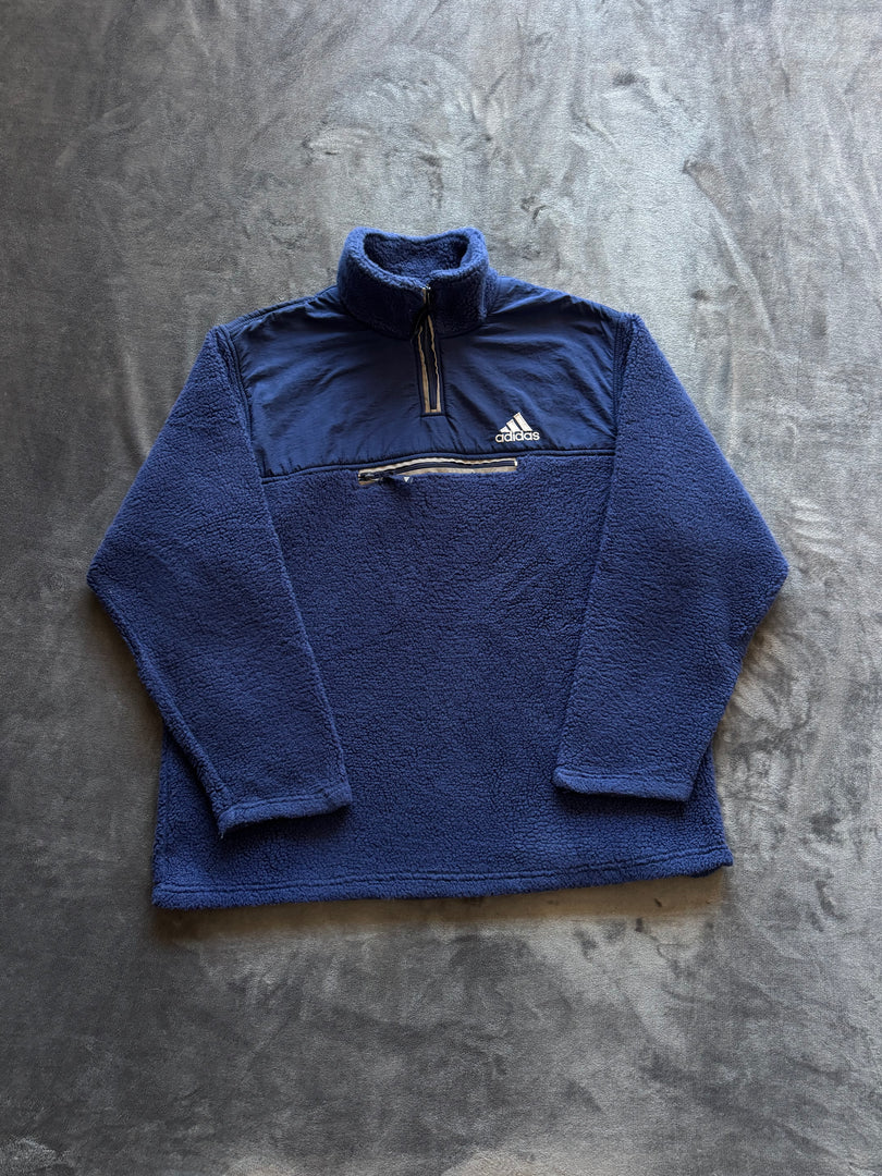 (ВИНТИДЖ) (XL) Adidas Sherpa мъжко поларено горнище