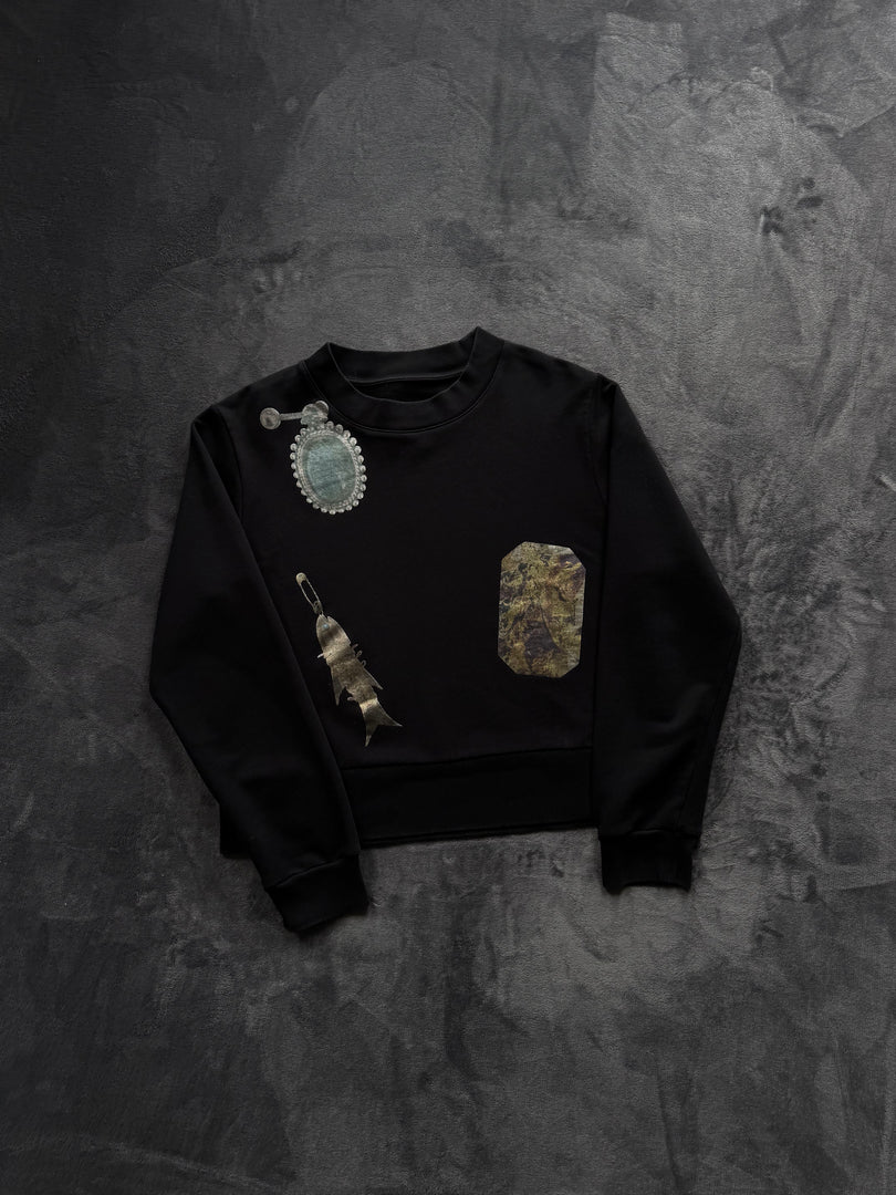 (ДАМСКО) (M) Maison Margiela MM6 дамска блуза (леко напукан принт)