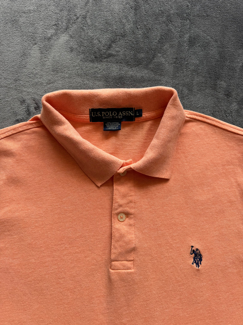 (ЗАБЕЛЕЖКА) (L) U.S Polo Assn. мъжка поло тениска (ПЕТНО)