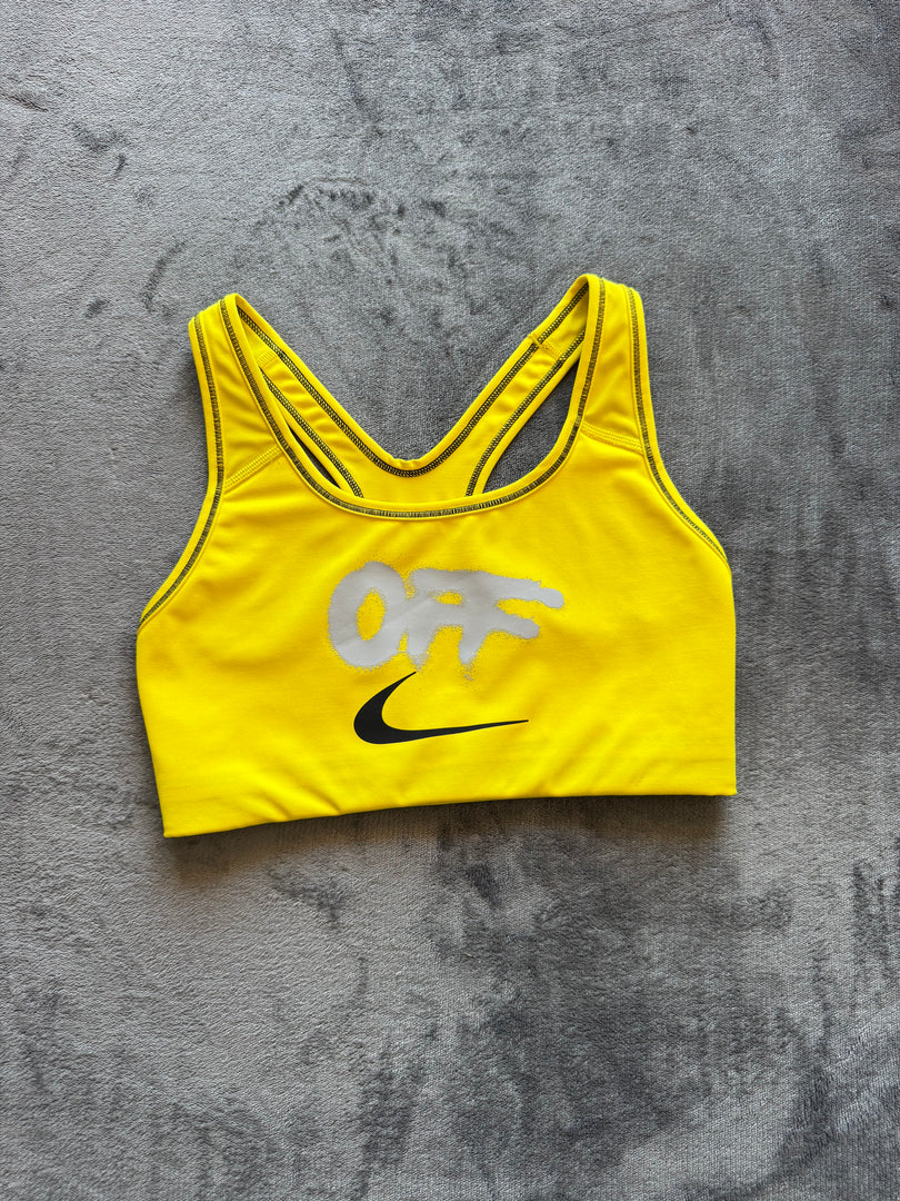 (ДАМСКО) (S) Nike x Off White дамско бюстие (Ново липсва етикет)
