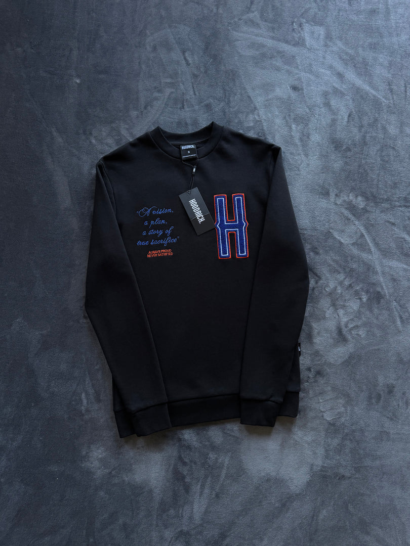 (S) Hoodrich Chenille Crewneck Sweatshirt (Ново)