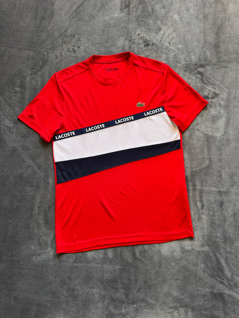(ЗАБЕЛЕЖКИ) (S) Lacoste Sport мъжка тениска  (незабелижимо петно)