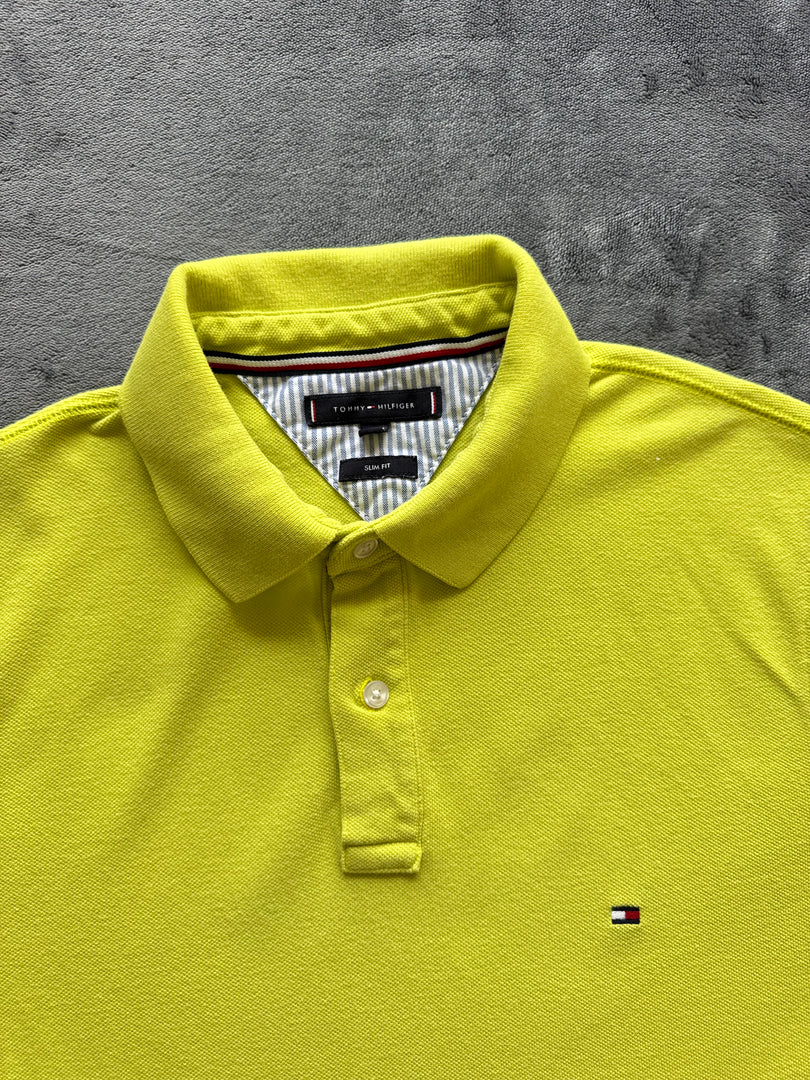 (L) Tommy Hilfiger Slim Fit мъжка поло тениска
