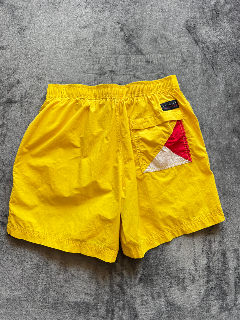 (ЗАБЕЛЕЖКА) (M) Tommy Hilfiger мъжки плувни шорти (ДУПКА ОТЗАД)