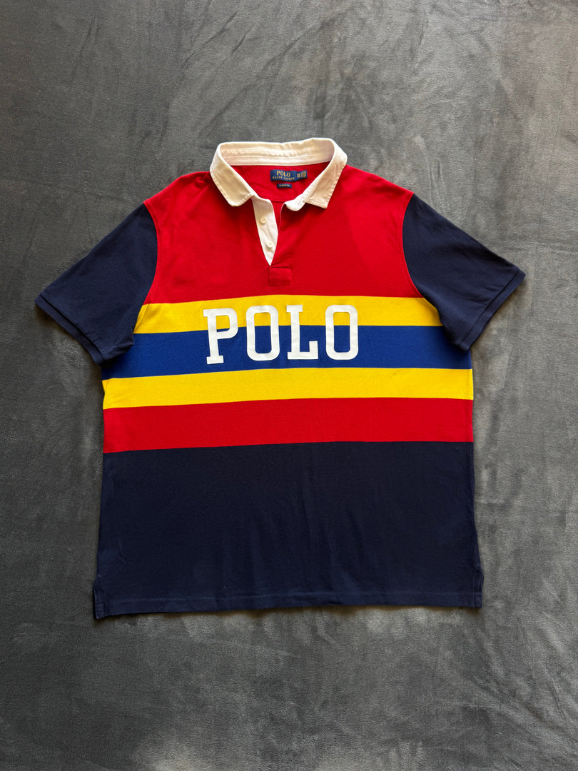 (ЗАБЕЛЕЖКИ) (XXL) Ralph Lauren POLO  мъжка поло тениска  (пожълтяла яка)