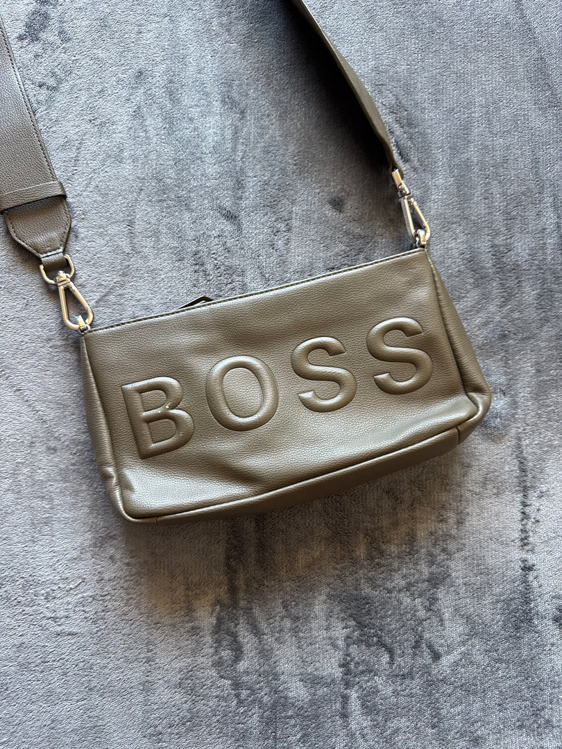 (ДАМСКО) Hugo Boss дамска чанта (протрито)