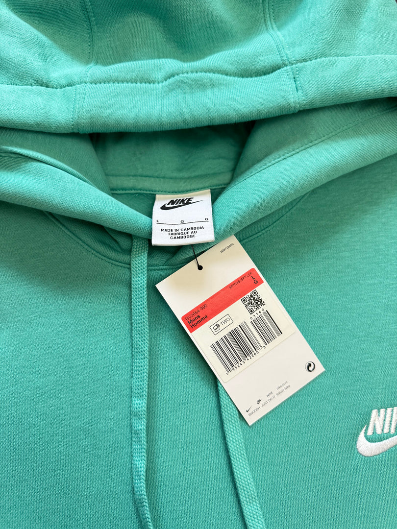 (L) Nike Club Fleece Mint Hoodie