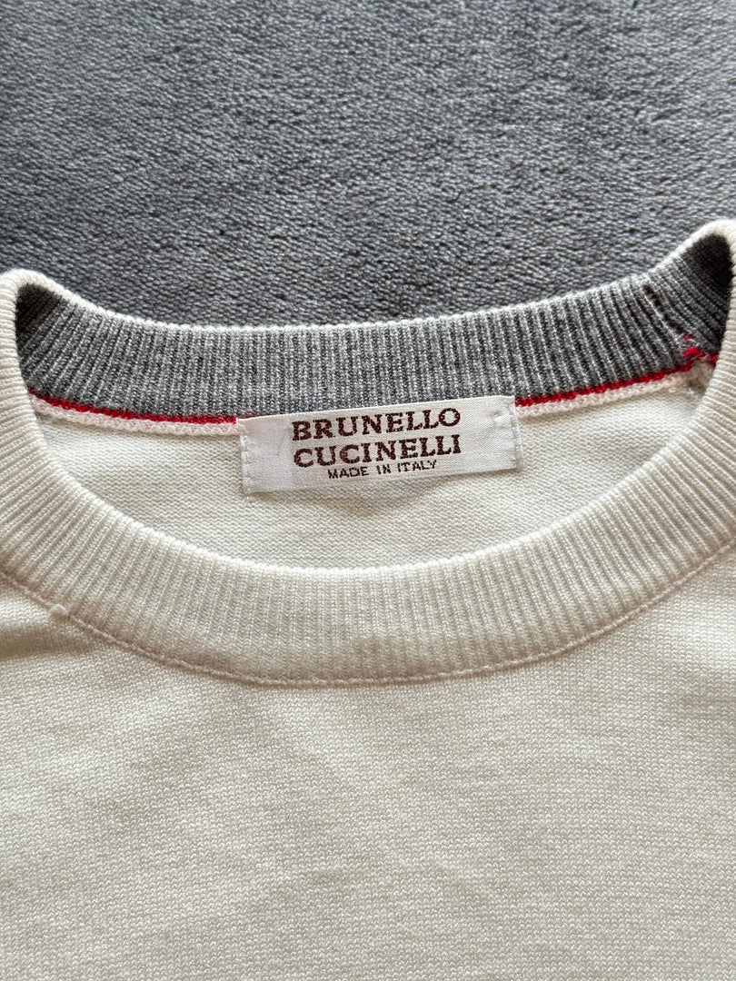 (L) Brunello Cocinelli мъжки автентичен пуловер (по етикет XL,но отговаря на L размер)
