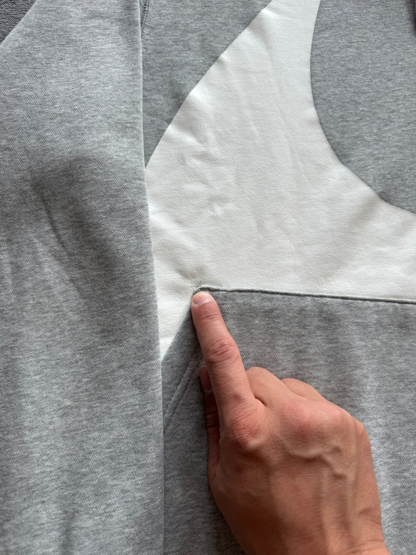 (ЗАБЕЛЕЖКА) (S) Nike Swoosh мъжки суичър (НАПУКАН ПРИНТ)